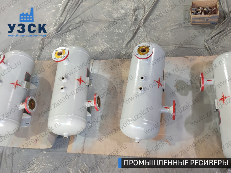 фотография емкостных ресиверов газа Надым