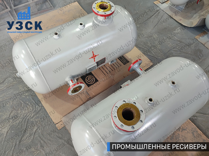 фотография промышленных ресиверовдля газа Надым