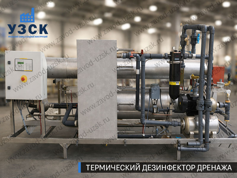 фото Термического дезинфектора дренажа 10 м3/ч